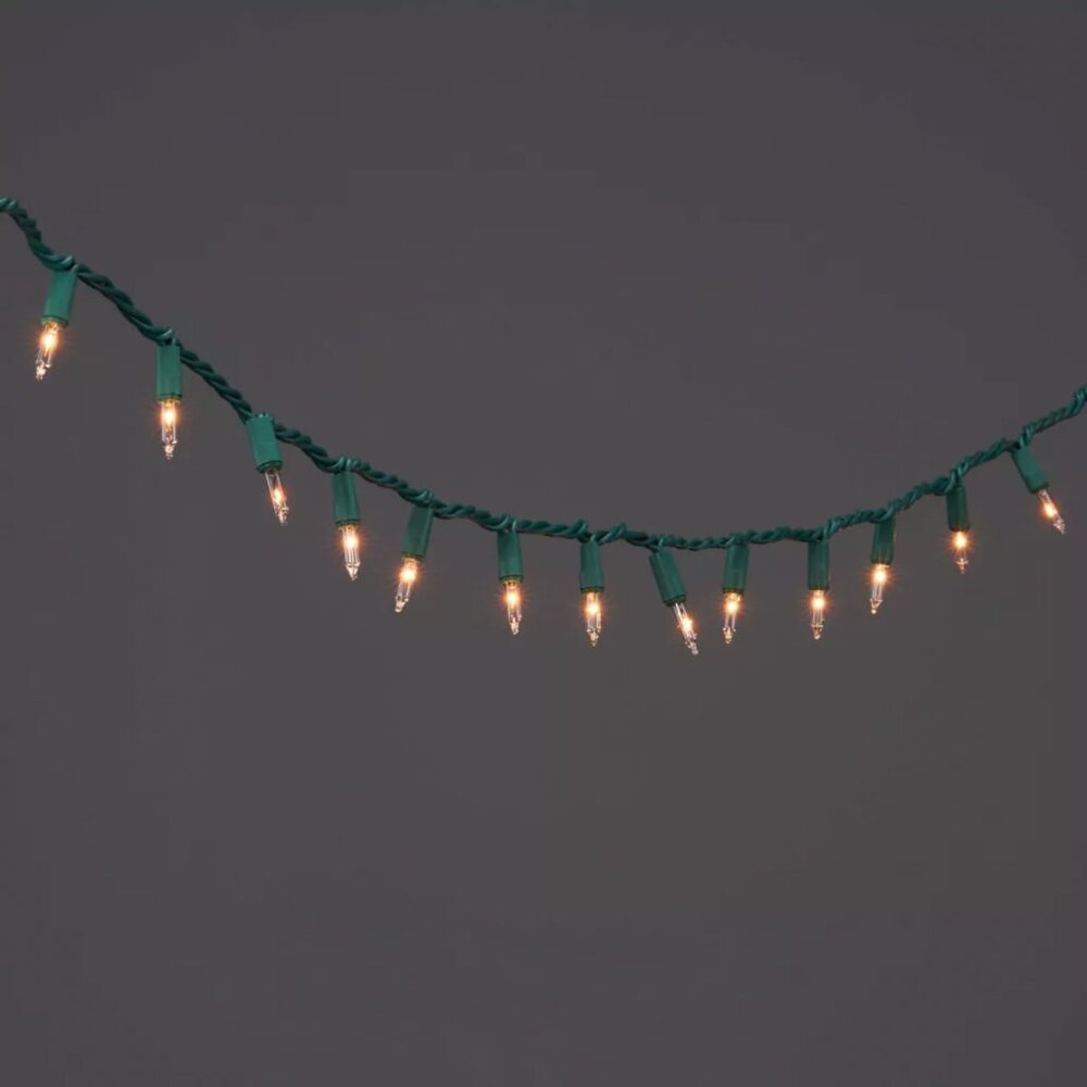 NIB! Target Set 100 and 50ct Incandescent Christmas Lights Clear w/ Green Wire